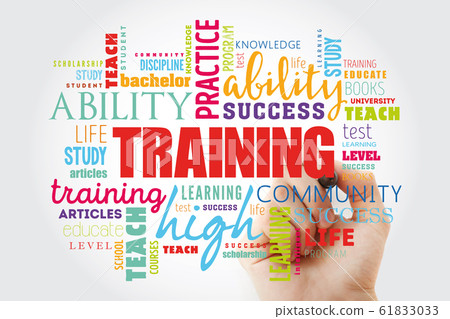 TRAINING word cloud, fitness, sport 61833033