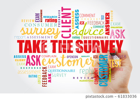 Take the Survey word cloud collage Take the Survey word cloud collage 61833036