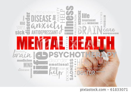 Mental health word cloud collage Mental health word cloud collage 61833071