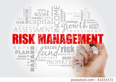 Risk Management word cloud collage 61833372