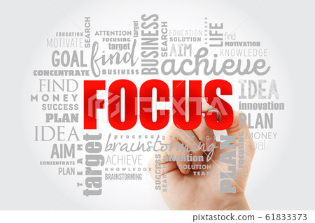 FOCUS word cloud collage FOCUS word cloud collage 61833373