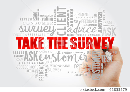 Take the Survey word cloud collage Take the Survey word cloud collage 61833379