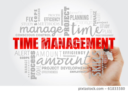 Time Management word cloud collage Time Management word cloud collage 61833380