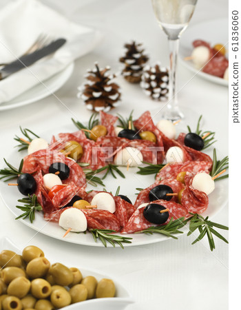Christmas wreath - antipasto. 61836060