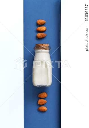 Vegan almond milk, non dairy alternative milk Vegan almond milk, non dairy alternative milk 61836837