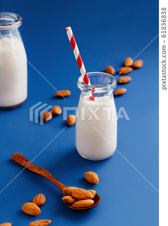 Vegan almond milk, non dairy alternative milk Vegan almond milk, non dairy alternative milk 61836838