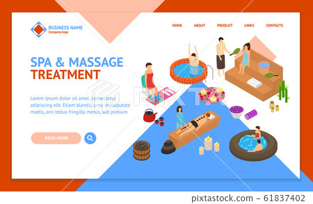 Bath House Concept 3d Isometric View. Vector - Stock Illustration ...