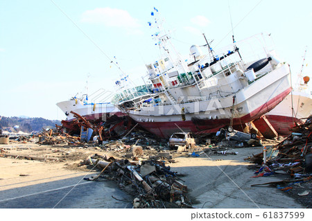Kesennuma City after the Great East Japan Earthquake Kesennuma City after the Great East Japan Earthquake 61837599
