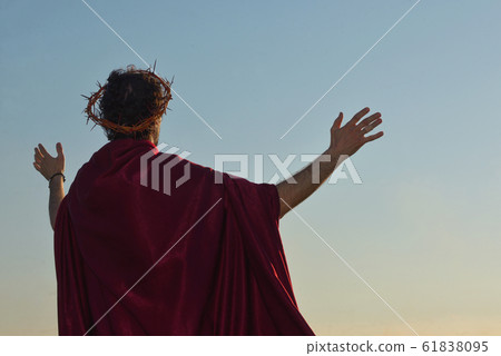 Jesus Christ with crown of thorns Jesus Christ with crown of thorns 61838095