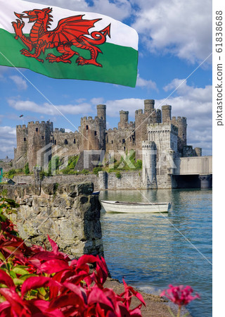Famous Conwy Castle in Wales, United Kingdom, series of Walesh castles 61838688