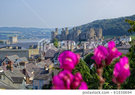 Famous Conwy Castle in Wales, United Kingdom, series of Walesh castles Famous Conwy Castle in Wales, United Kingdom, series of Walesh castles 61838694