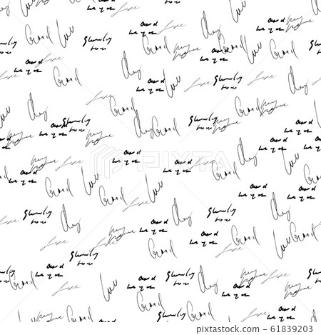 Seamless abstract text pattern. Handwritten... - Stock Illustration ...