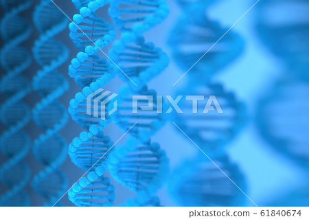 3d rendering of DNA (deoxyribonucleic acid) 3d rendering of DNA (deoxyribonucleic acid) 61840674
