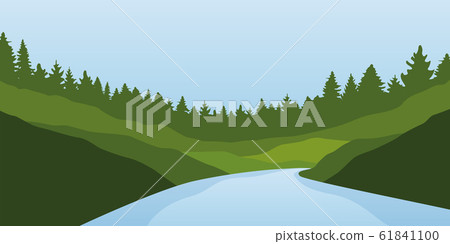 big river nature landscape outdoor adventure in summer 61841100