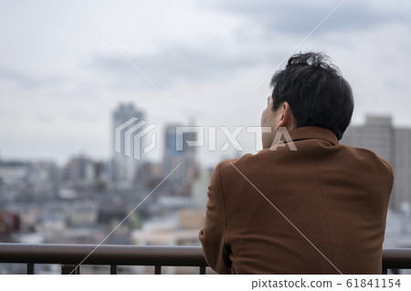 Mature man back view 61841154