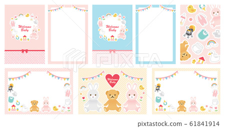 Baby Baby goods Postcard Illustration set 61841914
