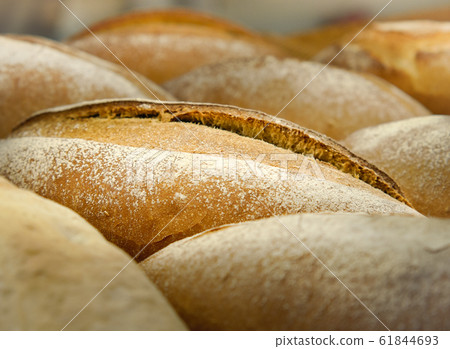 Loafs of French sourdough or French baguette Loafs of French sourdough or French baguette 61844693