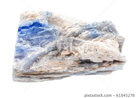 raw Kyanite stone isolated on white raw Kyanite stone isolated on white 61845276