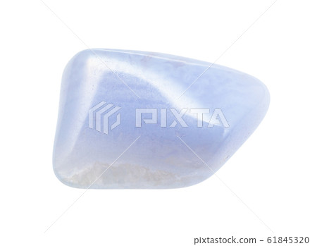blue lace agate (Chalcedony) gemstone isolated blue lace agate (Chalcedony) gemstone isolated 61845320