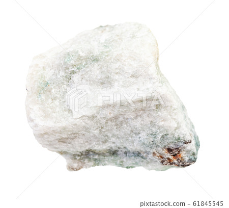 rough Carbonatite rock isolated on white 61845545