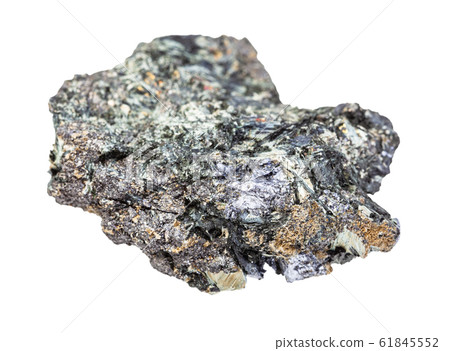 raw Molybdenite crystals in Glaucophane isolated raw Molybdenite crystals in Glaucophane isolated 61845552
