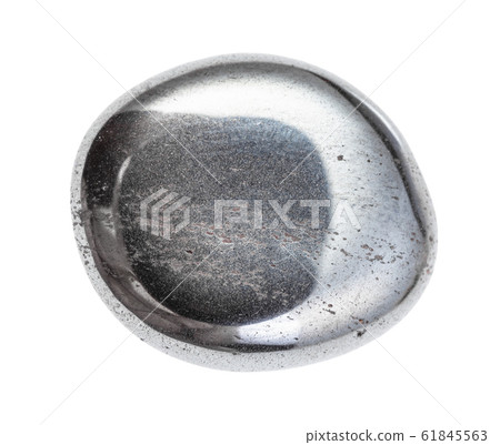 polished Hematite gemstone isolated on white 61845563