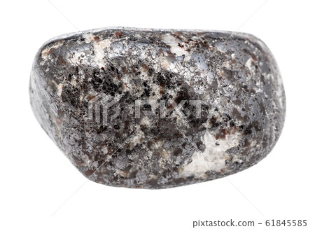tumbled Magnetite (lodestone) gemstone isolated tumbled Magnetite (lodestone) gemstone isolated 61845585