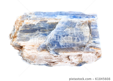 rough Kyanite stone isolated on white rough Kyanite stone isolated on white 61845608