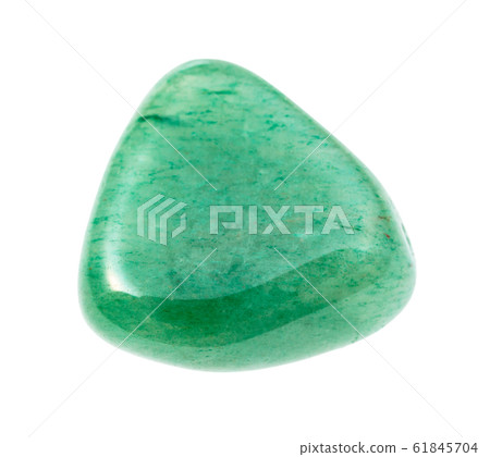 tumbled green Aventurine gemstone isolated tumbled green Aventurine gemstone isolated 61845704