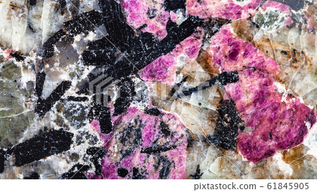 panoramic background from eudialyte and aegirine 61845905