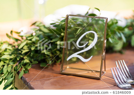 Preparing for an open-air party. Decorated with Preparing for an open-air party. Decorated with 61846009