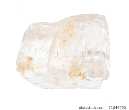 rough Petalite (castorite) crystal isolated 61846060