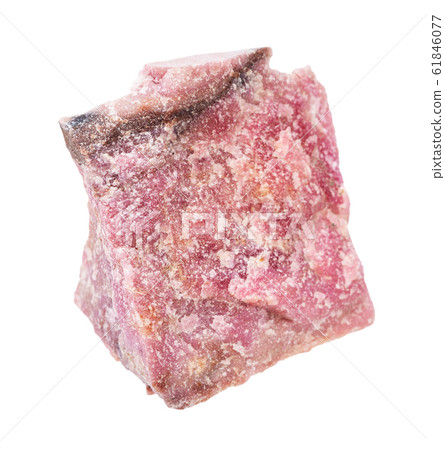 rough Rhodonite rock isolated on white background rough Rhodonite rock isolated on white background 61846077