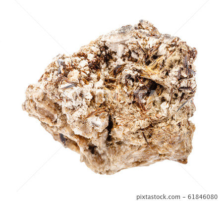 raw Astrophyllite rock isolated on white raw Astrophyllite rock isolated on white 61846080