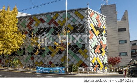 Colorful parking building Colorful parking building 61846232