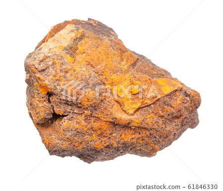 rough Limonite ( brown iron ore) rock isolated rough Limonite ( brown iron ore) rock isolated 61846330