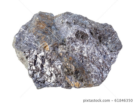 raw Galena with Chalcopyrite rock isolated 61846350