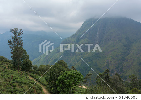 Mountain landscape, green slopes. Beauty of Mountain landscape, green slopes. Beauty of 61846505