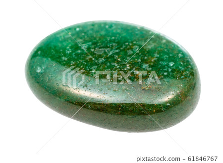 tumbled green Aventurine gem isolated tumbled green Aventurine gem isolated 61846767
