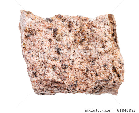 raw Aplite rock isolated on white 61846882