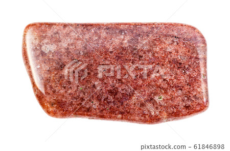 polished red Aventurine rock isolated polished red Aventurine rock isolated 61846898