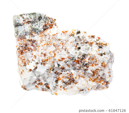 brown Chondrodite and green Dioside in Calcite brown Chondrodite and green Dioside in Calcite 61847126