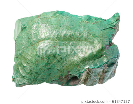 rough Volkonskoite rock isolated on white 61847127