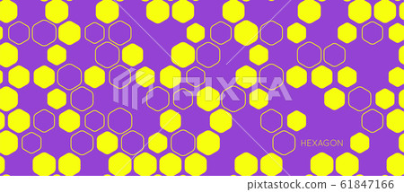 Hexagon seamless pattern vector background concept-插圖素材 [61847166 ...