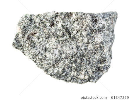 rough diorite rock isolated on white 61847229