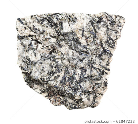 unpolished Lujavrite rock isolated on white unpolished Lujavrite rock isolated on white 61847238