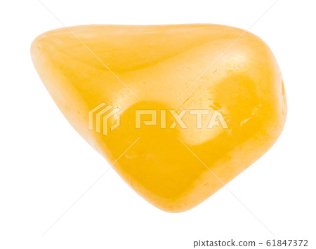 polished yellow Aventurine gem stone isolated polished yellow Aventurine gem stone isolated 61847372