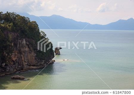 Sea stack rock formation in Bako national park Sea stack rock formation in Bako national park 61847800