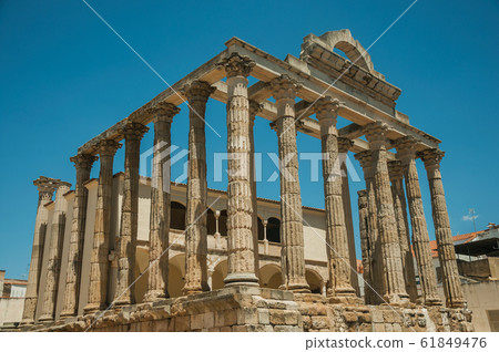 Marble columns in the Temple of Diana at Merida Marble columns in the Temple of Diana at Merida 61849476