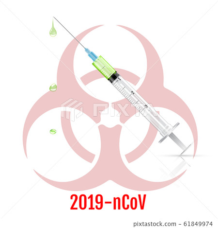 Sign of biohazard. Epidemic concept 2019 nCoV. 61849974